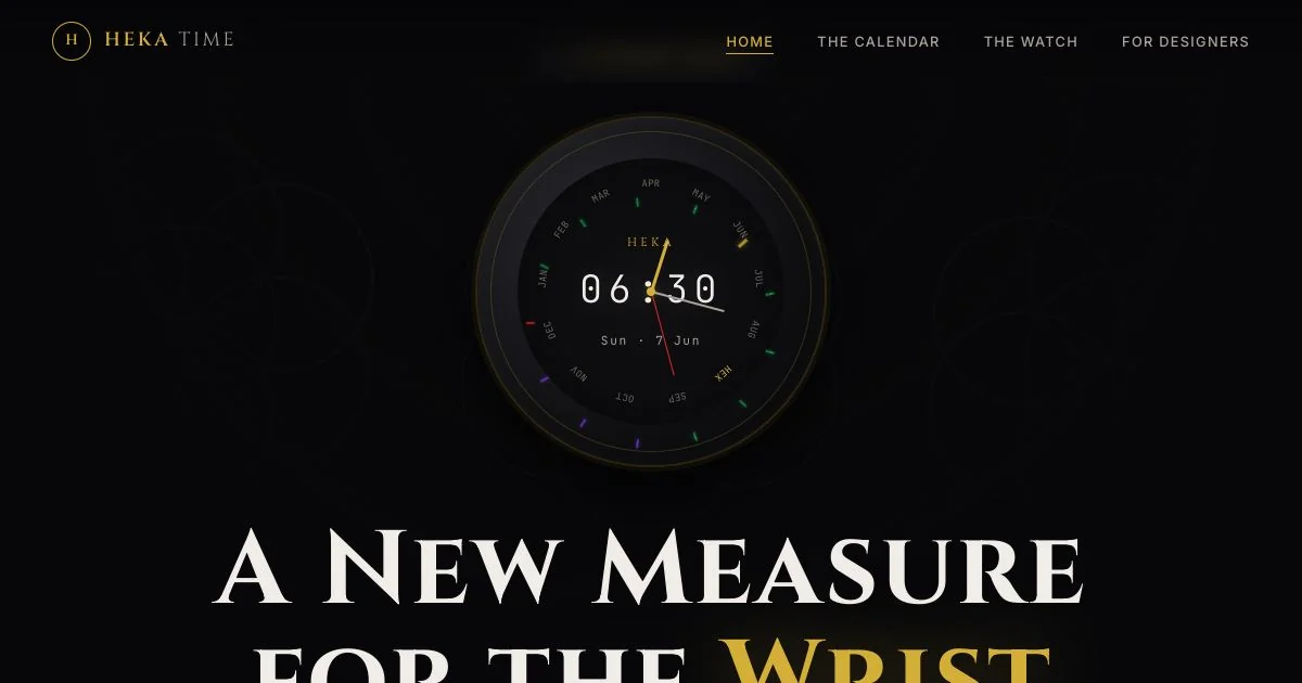Heka Time website preview